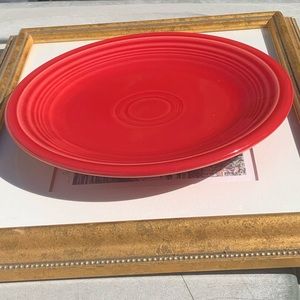 Fiestaware salad plate red
